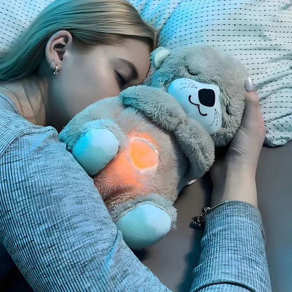 Breathing Teddy Bear with Soothing Music, Comfort Plush