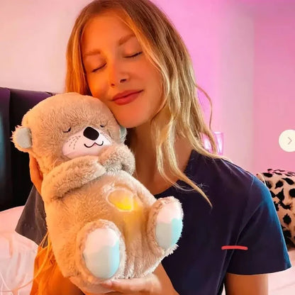 Breathing Teddy Bear with Soothing Music, Comfort Plush